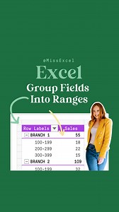 Group Pivot Table fields 🤯👉 Click the link in my bio to register for my FREE Excel class! 💯 | Miss Excel