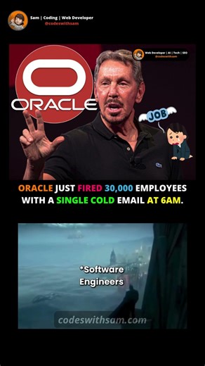 Oracle reportedly lays off 30,000 employees #oracle