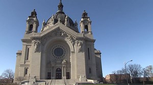Bells rang at Cathedral of St. Paul 11 times at 11 a.m. on Nov. 11, 2019 in honor of veterans. Churches in Minneapolis and St. Paul took part in the city-wide bell ringing event sponsored by City of Bells. The Minneapolis-based nonprofit also rang a replica of the famed Liberty Bell on the Minnesota Capitol complex grounds. https://www.mprnews.org/story/2019/11/11/two-exgovernors-help-bring-big-bell-to-life-to-honor-veterans | MPR News