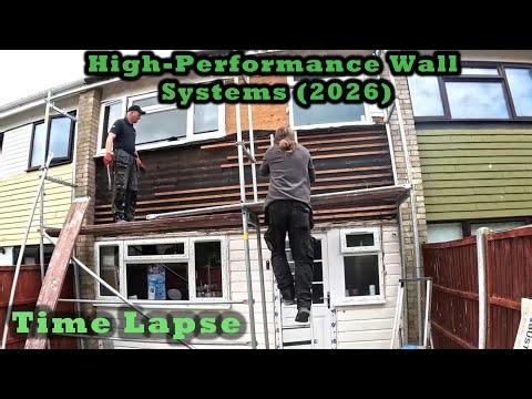 External Wall Insulation Time-Lapse: Cladding Removal to Render