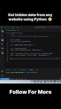 Web scraping made stupid easy #python #tutorial