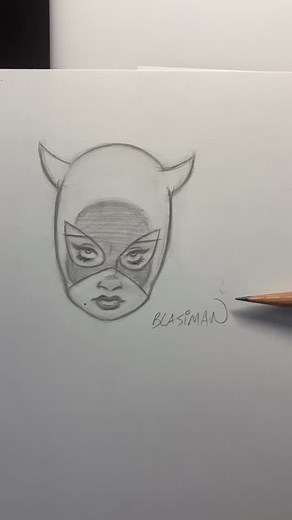 Geoffrey Blasiman on Instagram: "Short version! #comicbooks #batman #catwoman #sketchbook #art #sketch #arttips #artists #artistsofinstagram #artistofig #wip #artist #drawingtips"