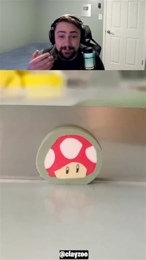 Nolan Haghian on Instagram: "Making Mario Mushroom From Clay!"