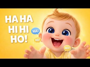 Laugh Together Song | Ha Ha Hee Hee Ho Ho | Baby Tickle Rhyme 🤍