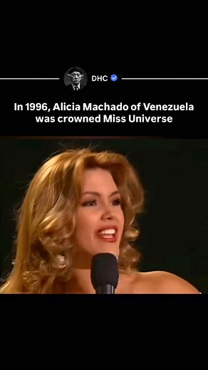 DHC | History, Entertainment & News on Instagram: "Alicia Machado made history in 1996 as Venezuela’s fourth Miss Universe winner, capturing the crown and the world’s attention. Her victory remains one of the most memorable moments in the pageant’s history. 👉 Join the community @dailyhistoryclips for iconic and famous footage that shaped our history! 🌍 #AliciaMachado #MissUniverse1996 #Venezuela #BeautyQueen #PageantHistory #MissUniverse #1990s #PageantIcon #Crowned #PageantLegends #BeautyPage