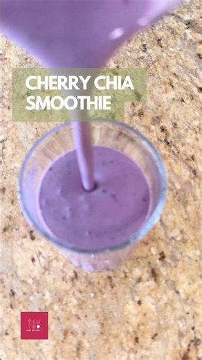 Cherry Vanilla Chia Smoothie 🍒✨ The Creamy 3-Minute Drink You’ll Crave