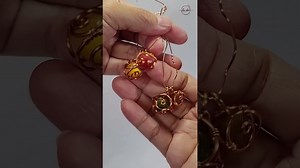 Simple cage - Free tutorial video link above the title #shortsvideo #wireworks #jewelry