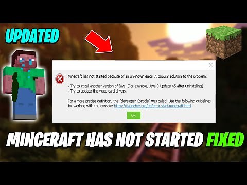 Minecraft has not started because of an unknown error a popular solution to the problem Tlauncher