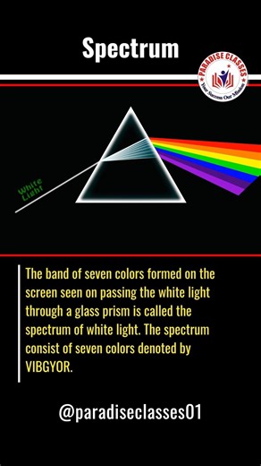 Spectrum Explained in One Shot | Optics Physics | Paradise Classes