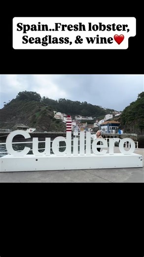Cudillero Spain Postcard Perfect…Ahhh fresh sea air..Fresh caught lobster..Lighthouses and the thrill of the hunt for seaglass…Our dessert was the wine…#cudillero #cudillerospain #spainlighthouse #spainseaglass #seaglass #travelwithgypsymamabear #postcardspain #lobster #spainlobster | Gypsymama Bear
