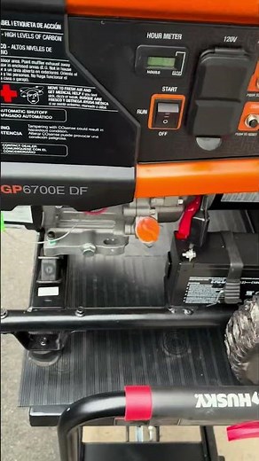 Loading a generator onto a pickup truck