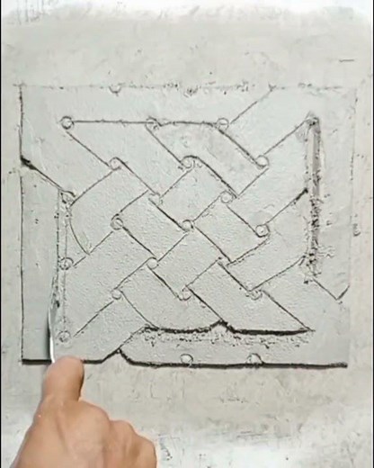 Easy way making cement celtic knot