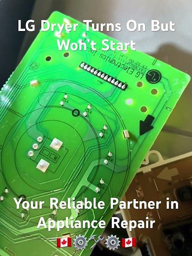 Dryer Control Panel Not Responding LG Selector Buttons Fix and Maintenance