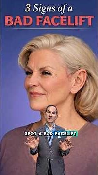 Bad facelifts are easier to spot than you think. #facialplasticsurgery #aestheticplasticsurgery