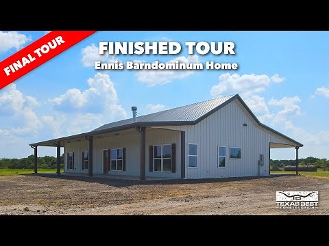 Ennis BARNDOMINIUM HOME FINISHED Tour | Texas Best Construction
