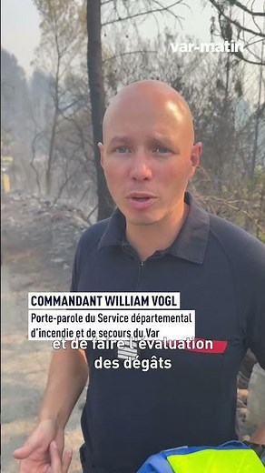 First images of the wildfire damage near Cotignac