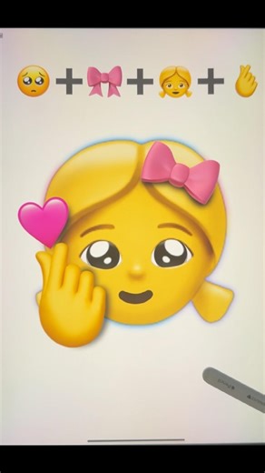 Girl emoji combo😊 #shorts #youtubeshorts #digitalart
