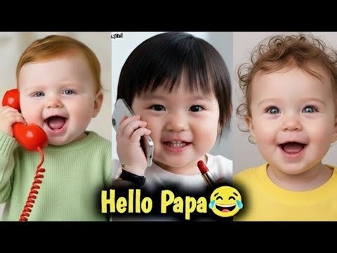 When Baby Says “Hello Papa” 👶❤️ | Cutest Talking Baby Moment Ever 😂🥰