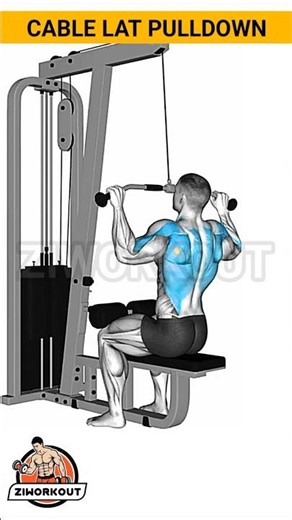 “Cable Lat Pulldown for WIDE BACK 🔥💪”