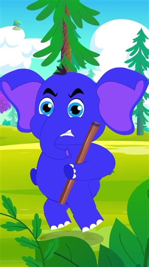 Ek Mota Hathi, एक मोटा हाथी, Nursery Poems and Hindi Song #shorts #trending #cartoon #viralvideo
