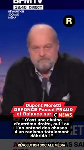 Dupont Moretti accuse Pascal Praud et CNEWS d'extrême droite et de racisme. | Révolution Sociale Média