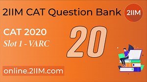 CAT 2020 | Slot 1 | Verbal Ability and Reading Comprehension | 2IIM CAT Coaching