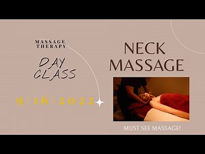 Massage Therapy Class- HOW TO EFFLEURAGE