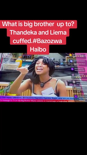 What is big brother up to? Thandeka and Liema cuffed. Haibooo. #BigBrotherMzansiseason6 #viraltiktokvideo #southafrica #BBM #Bazozwa @highlights