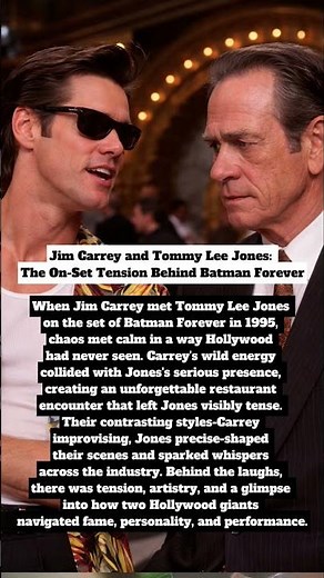 Jim Carrey & Tommy Lee Jones on Batman Forever 🎬