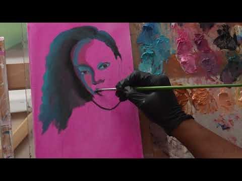 Self Portrait Oil Painting- Quick Alla-Prima Portrait study using Vibrant Colors