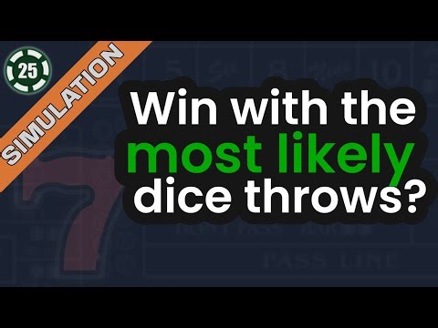 Betting on the most likely throws: 6, 7, and 8 (Craps Simulation)
