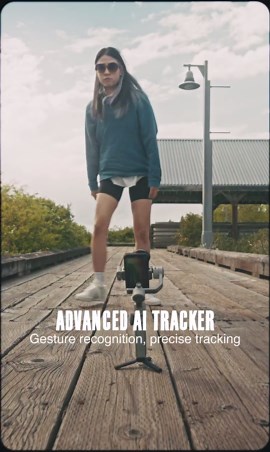 ZHIYUN CINEPEER Smooth 5E Combo Gimbal Stabilizer for iPhone, Android, Built-in Fill Light, Tripod, 3-Axis 300g Payload Phone Gimbal, Gesture Control, Vlogging Stabilizer for YouTube, TikTok