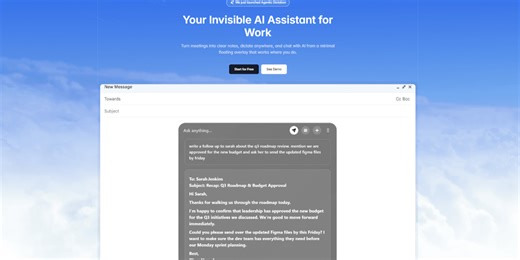Notto: AI dictation, meeting notes & invisible chat overlay | Product Hunt