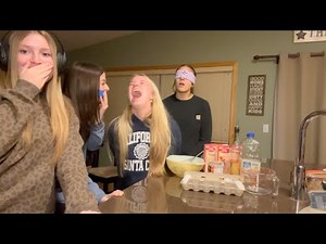 Blind, deaf, mute, no hands baking challenge