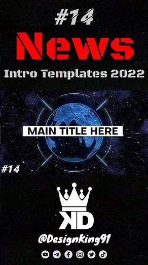 News Intro Template 14 For YouTube News Channels No + Text No Copyright + Free Download
