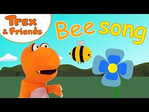 Bee Song | Song for Kids | Dinosaur Puppet Show