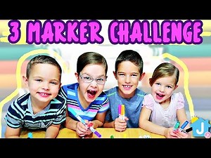 🤣3 Marker Challenge🎨