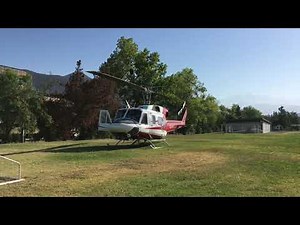 Bell 212 start up and take off