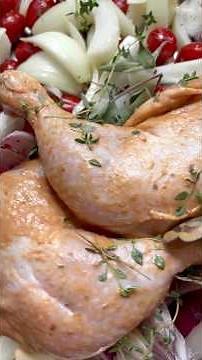 Pollo al horno con verduras 🍃 #pollo #asado #recetas #cocinaconsciente #parati #food #slowlife