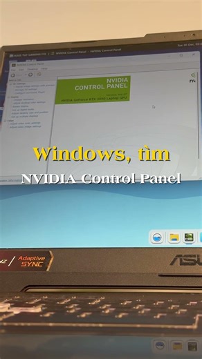 Thiết đặt Nvidia CONTROL PANEL