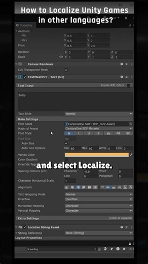 How to Localize your Unity Game in Other Languages?
