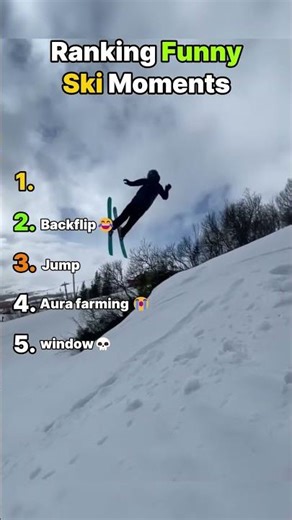 Ranking Funny Ski Moments 😂#shorts #funny #fails