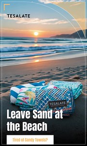 Say goodbye to sandy messes! Introducing Australia's #1 sand-repelling beach towel. Imagine spending your beach days doing what you love, not cleaning up after them. Get ready for a game-changing summer! Learn more now | Tesalate