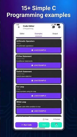 Learn C Programming with this amazing app.