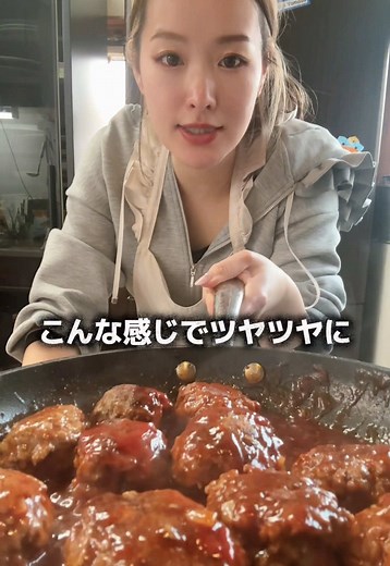 ワンパン！チーズソースハンバーグ＆水菜サラダ
