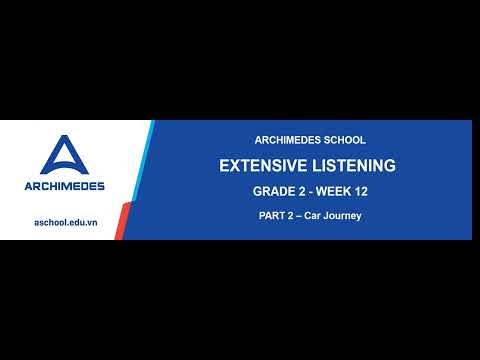 Extensive Listening - Week 12 - Car journey