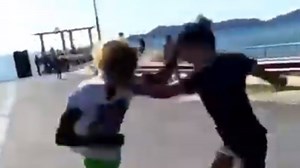Teens trade blows in NQ brawl caught on camera