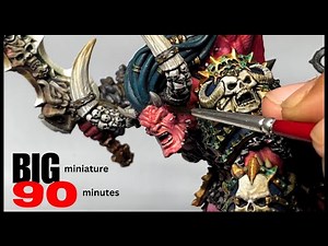 5 TIPS to Paint BIG Minis Faster & Better 🎨 Creature Caster Painting