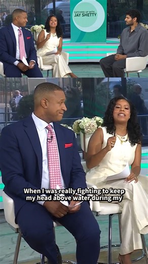 1.5M views · 44K reactions | Sheinelle Jones thanked Jay Shetty for helping her get through her "darkest days" as her late husband battled cancer. Sheinelle said she listened to Shetty's podcast and meditations often, and was able to thank him in-person in Studio 1A. "I promised myself that if I ever had the opportunity to thank anyone who helped me during my darkest days, I would." | Today Show | Facebook