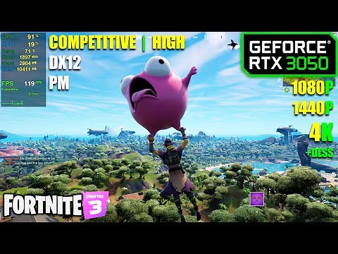 RTX 3050 | Fortnite - 1080p, 1440p, 4K - Competitive & High